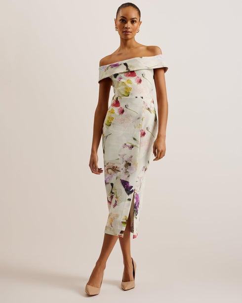 MERREEN-Dresses-Scuba Floral Midi Dress- Ted Baker Romania